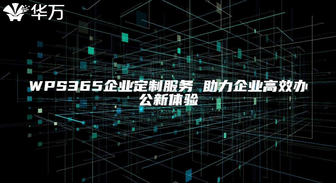 WPS365企業(yè)定制服務(wù) 助力企業(yè)高效辦公新體驗(yàn)