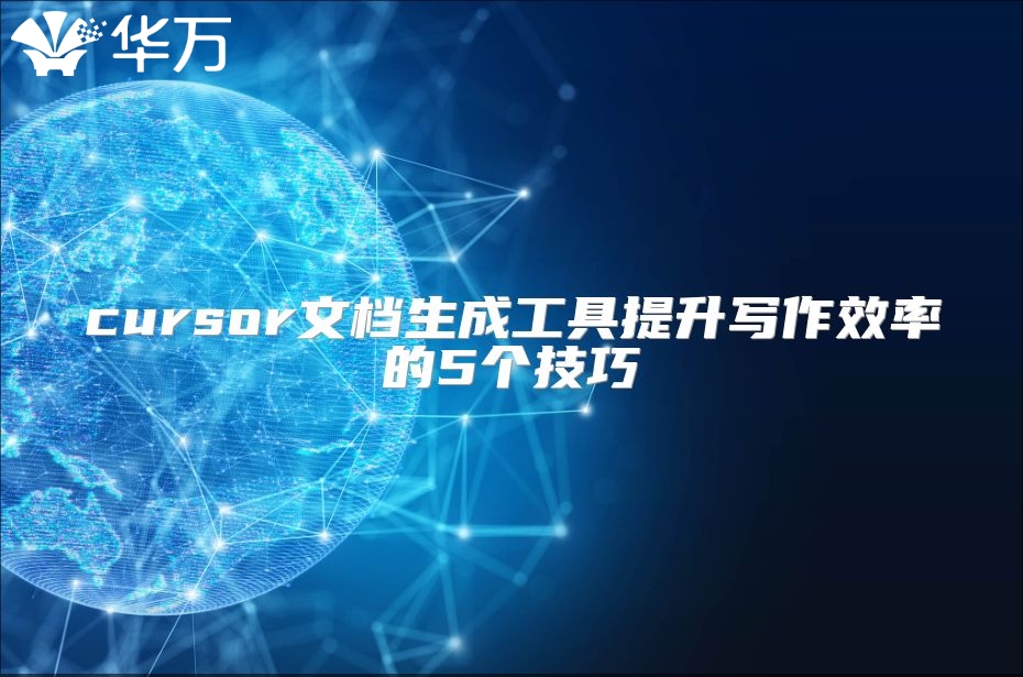 cursor文檔生成工具提升寫作效率的5個技巧