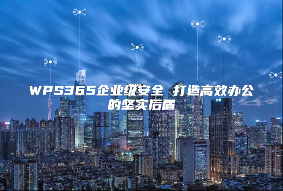 WPS365企業(yè)級(jí)安全 打造高效辦公的堅(jiān)實(shí)后盾
