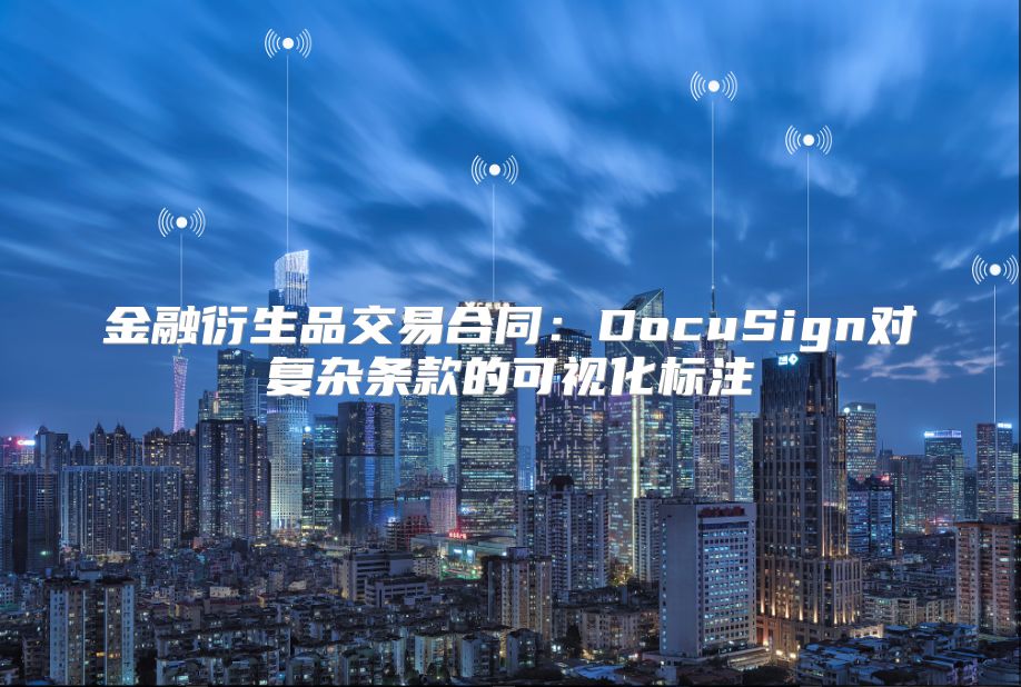 金融衍生品交易合同：DocuSign對復雜條款的可視化標注