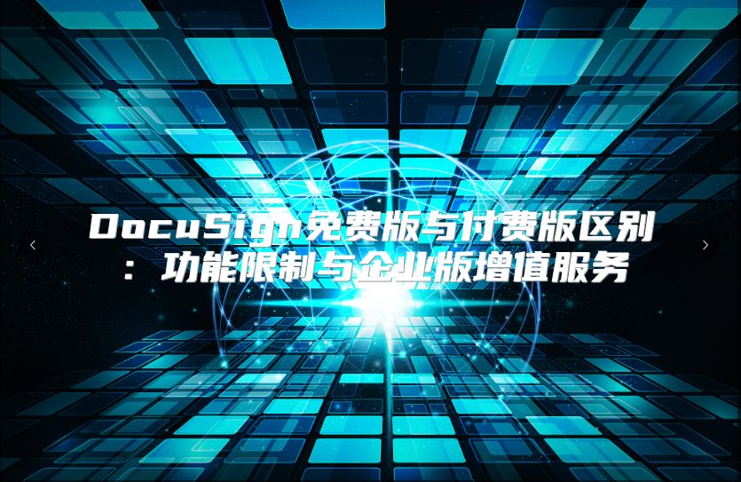 DocuSign免費版與付費版區別：功能限制與企業版增值服務